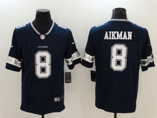 Dallas Cowboys 8 Troy AIikman Football Jersey Legend Navy Blue