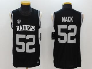 Oakland Raiders 52 Khalil Mack Football Jersey vest Legend Black