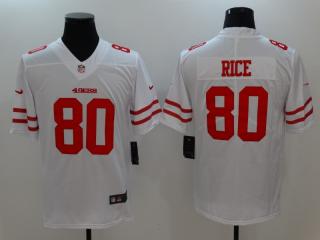 San Francisco 49ers 80 Jerry Rice Football Jersey Legend White
