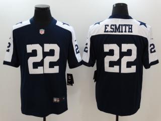 Dallas Cowboys 22 Emmitt Smith Football Jersey Legend Navy Blue