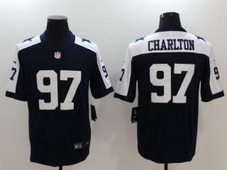 Dallas Cowboys 97 Taco Charlton Football Jersey Legend Navy Blue