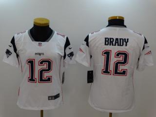 Women New England Patriots 12 Tom Brady Football Jersey Legend White