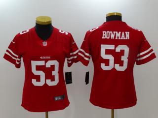 Women San Francisco 49ers 53 NaVorro Bowman Football Jersey Legend Red