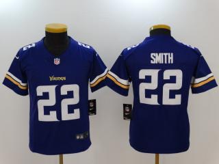 Youth Minnesota Vikings 22 Harrison Smith Football Jersey Legend Blue