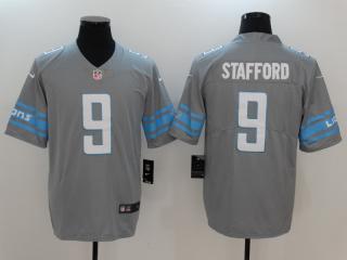 Detroit Lions 9 Matthew Stafford Football Jersey Legend Gray