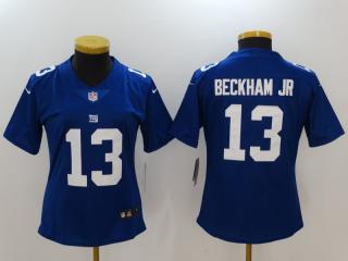 Women New York Giants 13 Odell Beckham Jr Football Jersey Legend Blue
