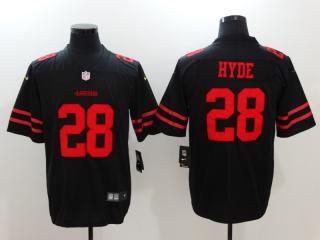 San Francisco 49ers 28 Carlos Hyde Football Jersey Legend Black