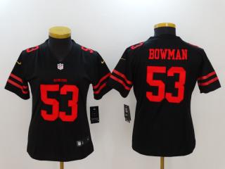 Women San Francisco 49ers 53 NaVorro Bowman Football Jersey Legend Black
