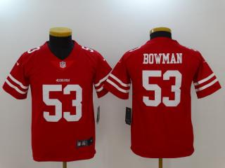 Youth San Francisco 49ers 53 NaVorro Bowman Football Jersey Legend Red