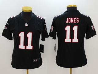 Women Atlanta Falcons 11 Julio Jones Football Jersey Legend Black