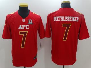 All-Star Pittsburgh Steelers 7 Ben Roethlisberger Football Jersey Red