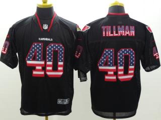 Arizona Cardinals 40 Pat Tillman USA Flag Fashion Black Elite Jersey