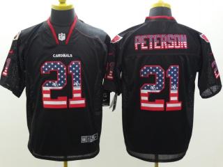 Arizona Cardinals 21 Patrick Peterson USA Flag Fashion Black Elite Jersey