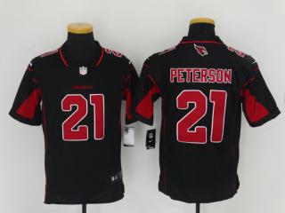 Arizona Cardinals 21 Patrick Peterson Football Jersey Black Red word