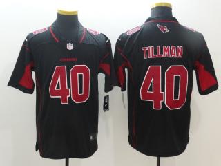 Arizona Cardinals 40 Pat Tillman Football Jersey Black Red word