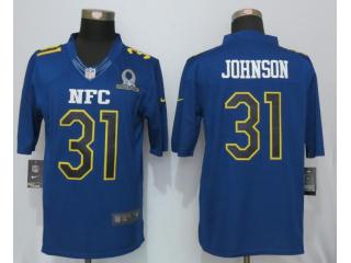 All-Star Arizona Cardinals 31 David Johnson Football Jersey Blue