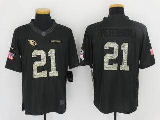 Arizona Cardinals 21 Patrick Peterson Anthracite Salute To Service Limited Jersey