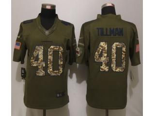 Arizona Cardinals 40 Pat Tillman Green Salute To Service Limited Jersey