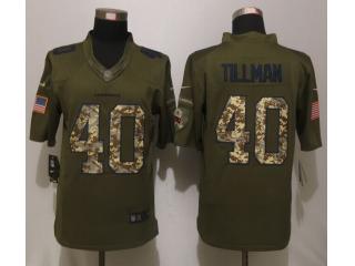 Arizona Cardinals 40 Pat Tillman Green Salute To Service Limited Jersey