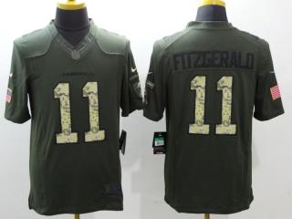 Arizona Cardinals 11 Larry Fitzgerald Green Salute To Service Limited Jersey