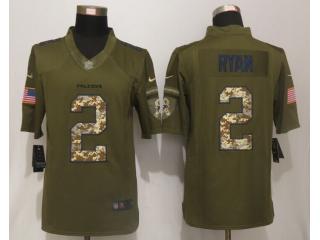 Atlanta Falcons 2 Matt Ryan Green Salute To Service Limited Jersey