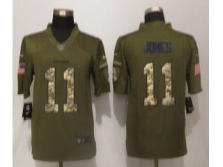 Atlanta Falcons 11 Julio Jones Green Salute To Service Limited Jersey