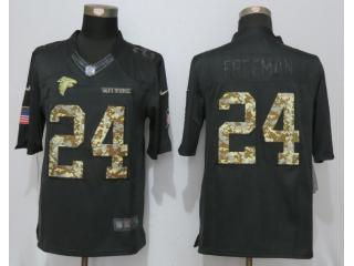 Atlanta Falcons 24 Devonta Freeman Anthracite Salute To Service Limited Jersey