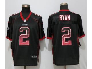 Atlanta Falcons 2 Matt Ryan Drift Fashion Black Elite Jersey