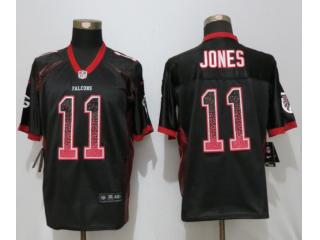 Atlanta Falcons 11 Julio Jones Drift Fashion Black Elite Jersey