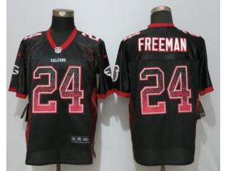 Atlanta Falcons 24 Devonta Freeman Fashion Black Elite Jersey