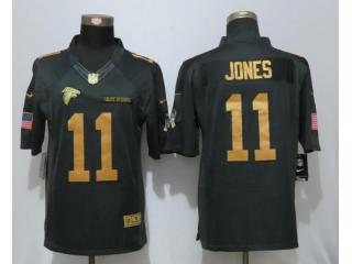 Atlanta Falcons 11 Julio Jones Gold Anthracite Salute To Service Limited Jersey