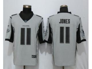 Atlanta Falcons 11 Julio Jones Nike Gridiron Gray II Limited Jersey