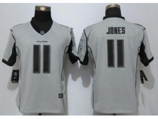 Women Atlanta Falcons 11 Julio Jones Nike Gridiron Gray II Elite Jersey