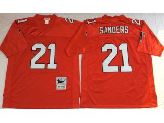 Atlanta Falcons 21 Deion Sanders Football Jersey Red Retro