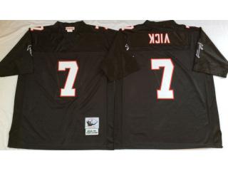 Atlanta Falcons 7 Michael Vick Football Jersey Black Retro