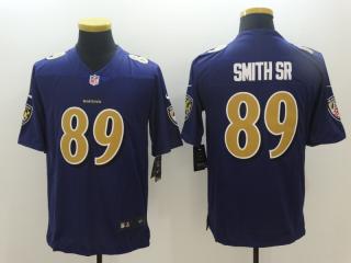 Baltimore Ravens 89 Steve Smith Sr Football Jersey Legend purple