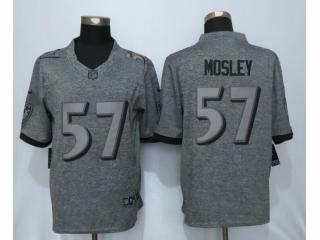 Baltimore Ravens 57 C.J. Mosley Stitched Gridiron Gray Limited Jersey