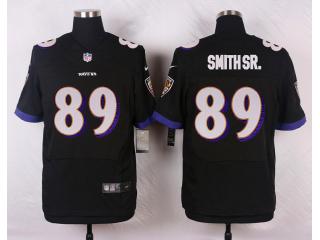 Baltimore Ravens 89 Steve Smith Sr Elite Football Jersey Black