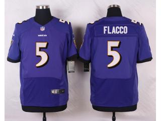 Baltimore Ravens 5 Joe Flacco Elite Football Jersey Purple