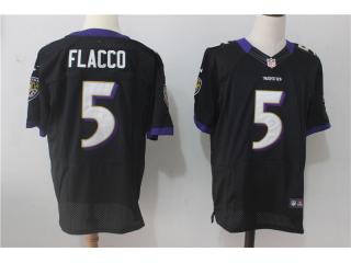 Baltimore Ravens 5 Joe Flacco Elite Football Jersey Black