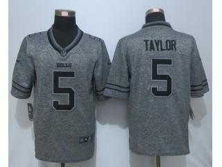 Buffalo Bills 5 Tyrod Taylor Stitched Gridiron Gray Limited Jersey