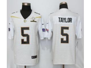 Buffalo Bills 5 Tyrod Taylor 2016 Pro Bowl White Elite Jersey