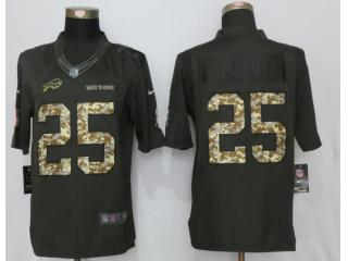 Buffalo Bills 25 LeSean McCoy Anthracite Salute To Service Limited Jersey