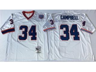 Buffalo Bills 34 Thurman Thomas Footnall Jersey White Retro