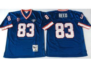 Buffalo Bills 83 Andre Reed Footnall Jersey Blue Retro