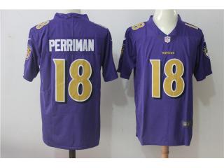 Baltimore Ravens 18 Breshad Perriman Footnall Jersey Legend Purple