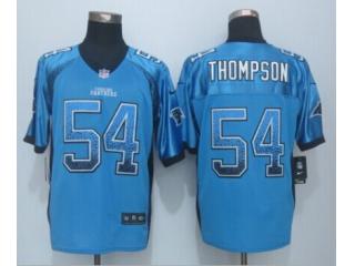 Carolina Panthers 54 Shaq Thompson Drift Fashion Blue Elite Jersey