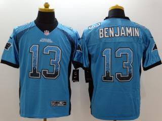 Carolina Panthers 13 Kelvin Benjamin Drift Fashion Blue Elite Jersey