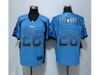 Carolina Panthers 28 Jonathan Stewart Drift Fashion Blue Elite Jersey