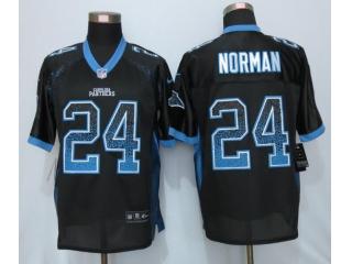 Carolina Panthers 24 Josh Norman Drift Fashion Black Elite Jersey